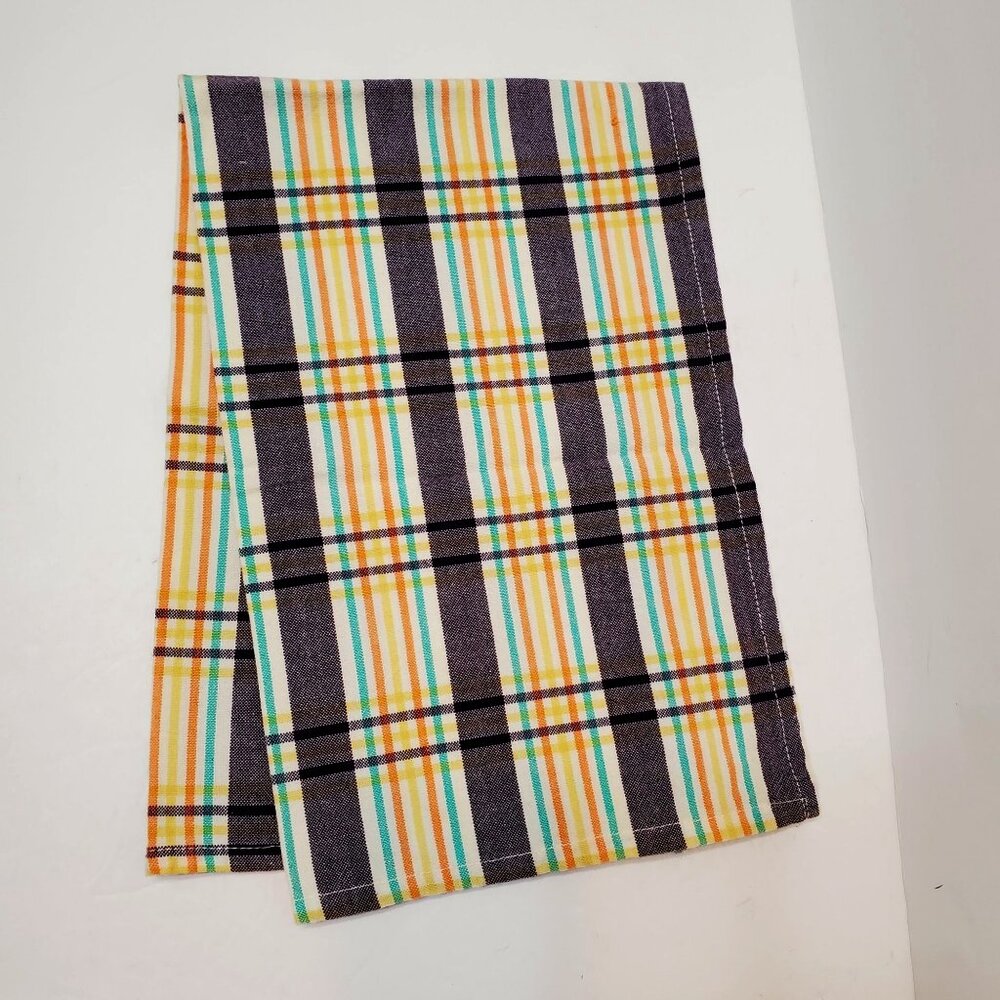 Fiesta Multicolor Plaid Kitchen Tea Towel, Cotton, Genuine Fiesta Accessory